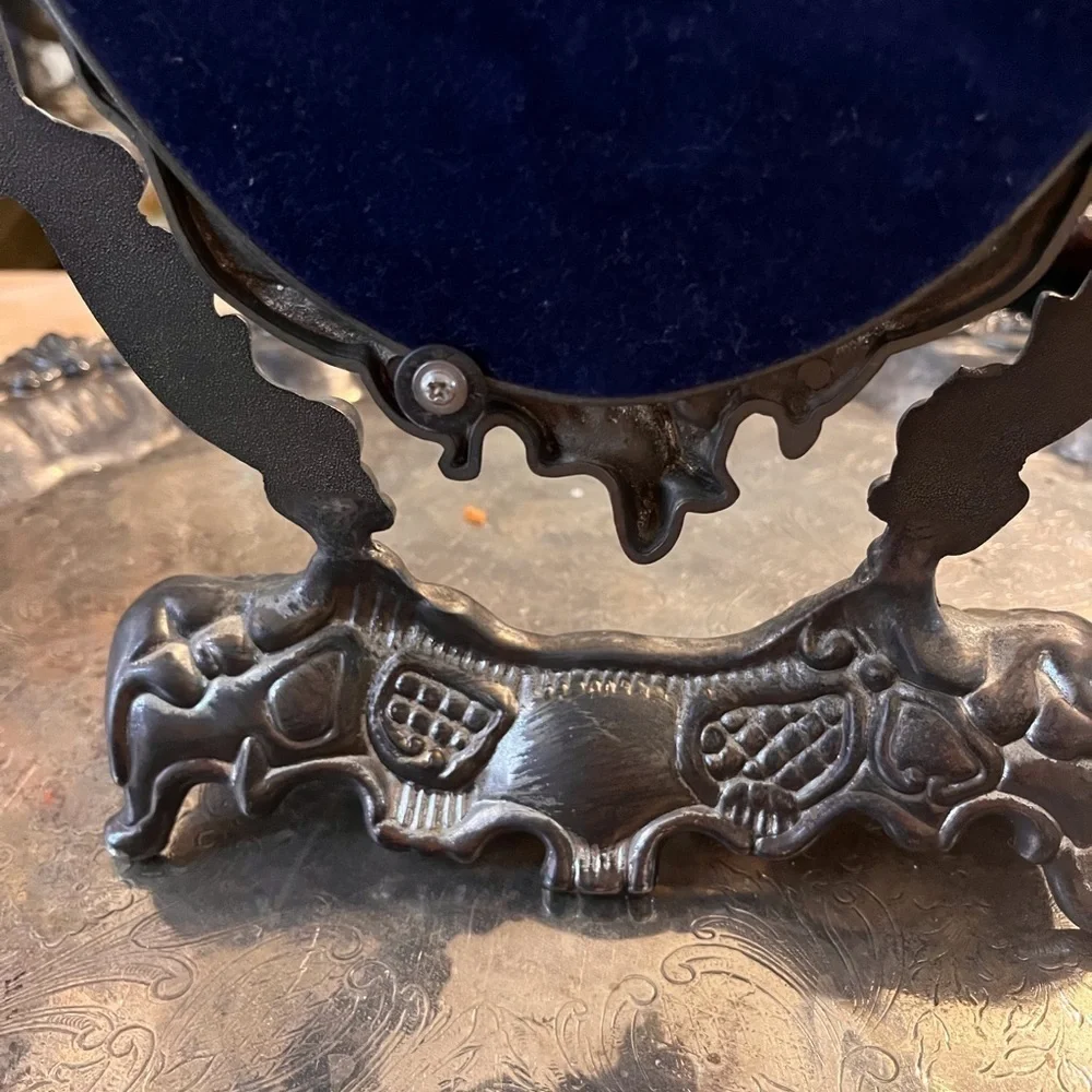 Mirror French Ornate Angel Cherubs silver plated Mirror